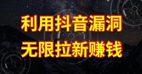 利用抖音链接漏洞，无限拉新赚钱【漏洞原理+操作流程】【揭秘】-一新网创