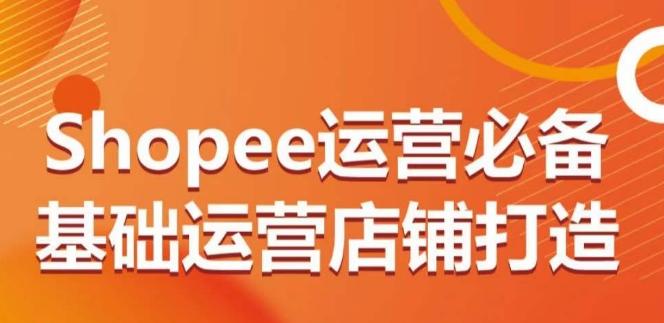 Shopee运营必备基础运营店铺打造，多层次的教你从0-1运营店铺-一新网创
