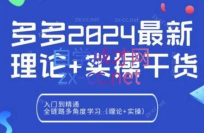 拼多多2024最新规则理论结合实际的干货-一新网创