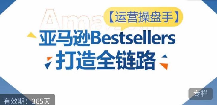 运营操盘手！亚马逊Bestsellers打造全链路，选品、Listing、广告投放全链路进阶优化-一新网创