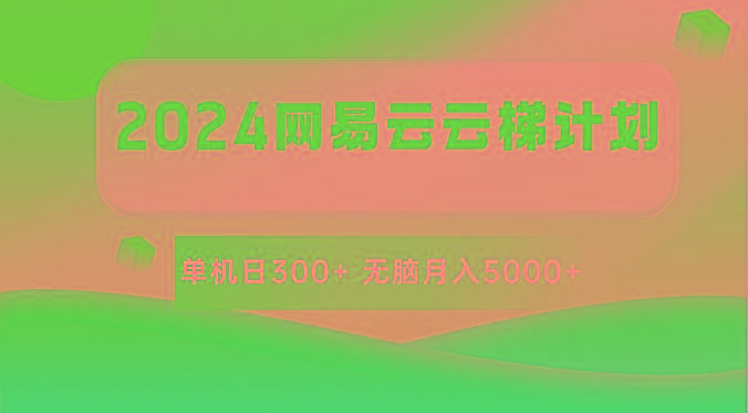 2024网易云云梯计划 单机日300+ 无脑月入5000+-一新网创