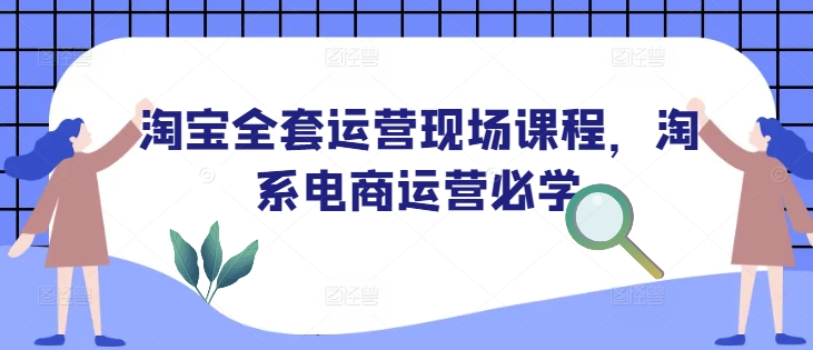 淘宝全套运营现场课程，淘系电商运营必学-一新网创