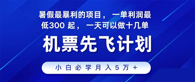 2024暑假最赚钱的项目，暑假来临，正是项目利润高爆发时期。市场很大，...-一新网创