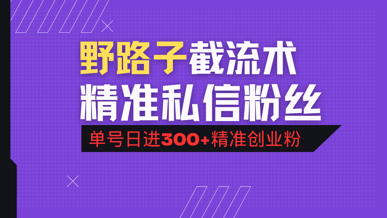 抖音评论区野路子引流术，精准私信粉丝，单号日引流300+精准创业粉-一新网创