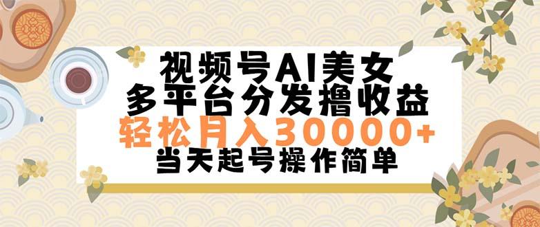 视频号AI美女，轻松月入30000+,操作简单轻松上手-一新网创