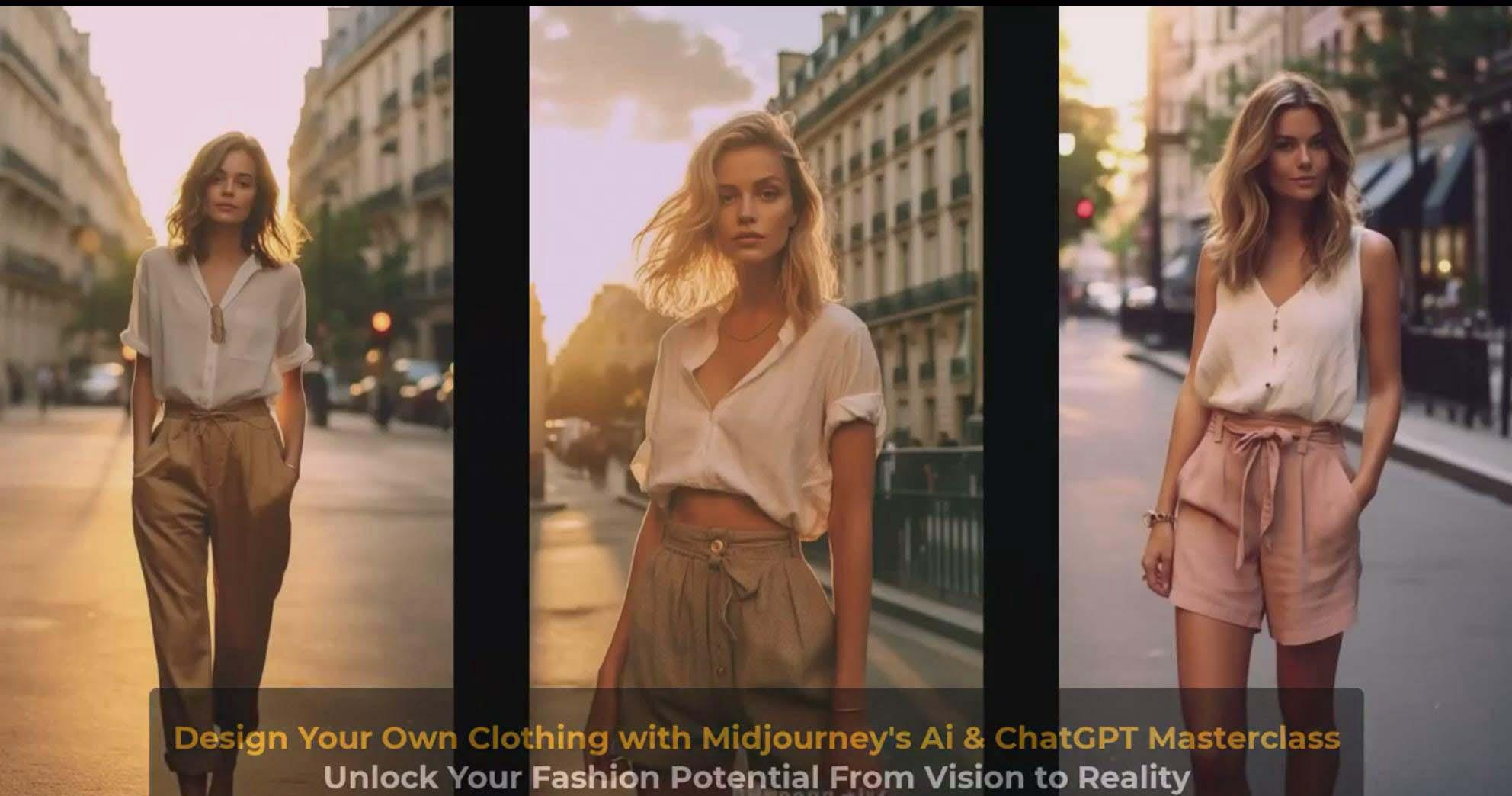 图片[9]-利用 Midjourneys Ai 人工智能设计自己的服装AI大师班-10节课-中英字幕-一新网创