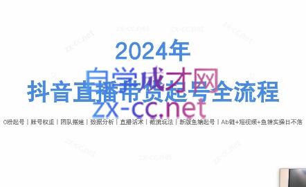 六六老师·2024年抖音直播带货起号全攻略-一新网创