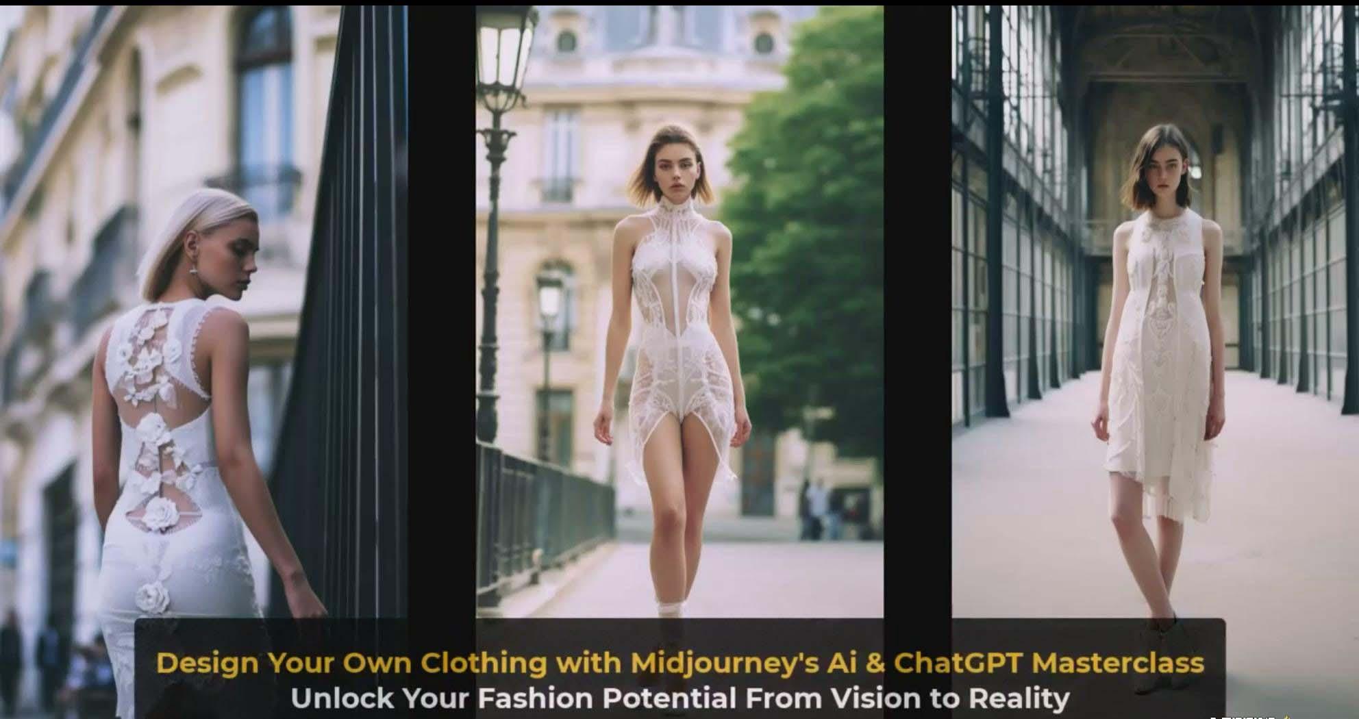 图片[4]-利用 Midjourneys Ai 人工智能设计自己的服装AI大师班-10节课-中英字幕-一新网创