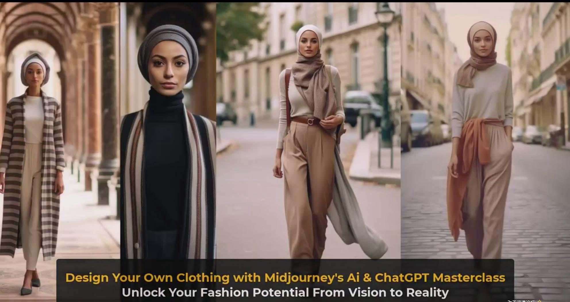 图片[10]-利用 Midjourneys Ai 人工智能设计自己的服装AI大师班-10节课-中英字幕-一新网创