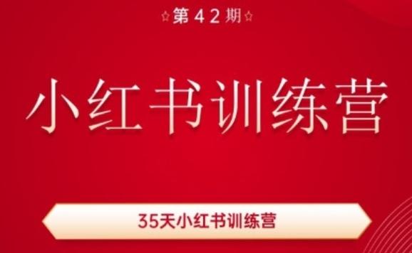 35天小红书训练营(42期)，用好小红书，做你喜欢又擅长的事，涨粉又赚钱-一新网创