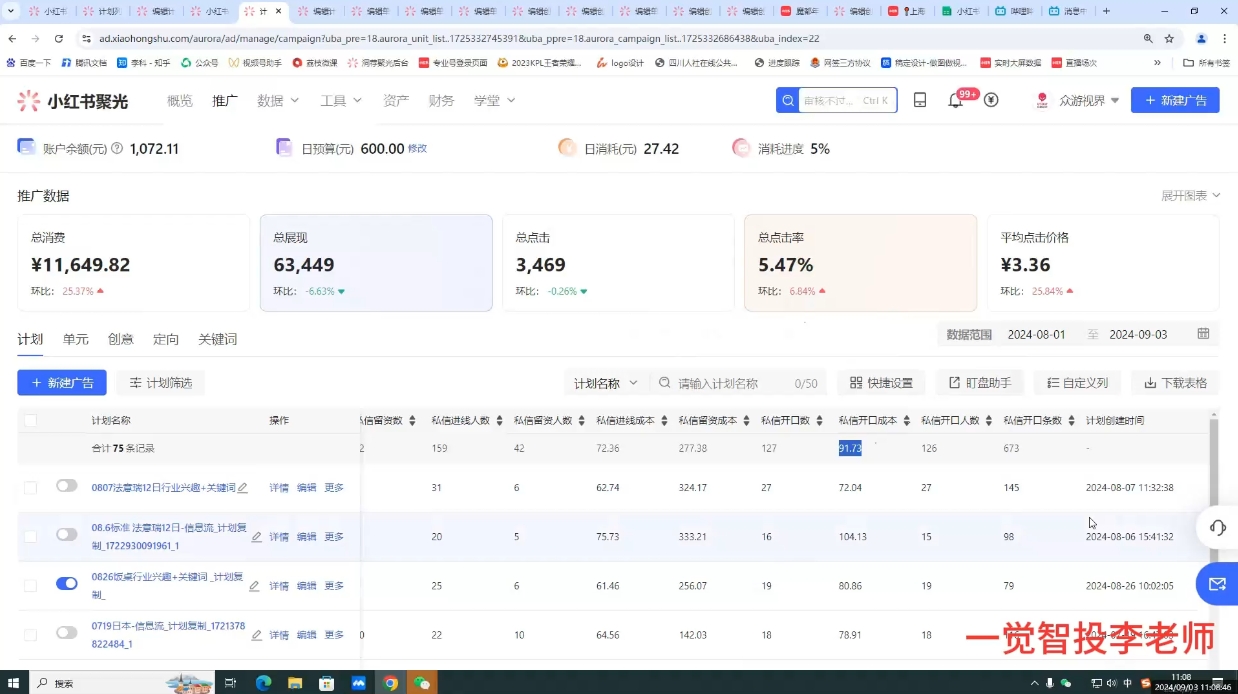 李老师·小红书运营投流，0基础实战教学-一新网创