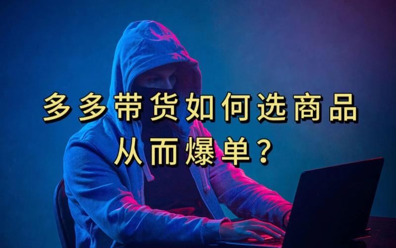 多多视频带货选什么商品链接才能爆单，10分钟教会你，爆单不是浮云【揭秘】-一新网创