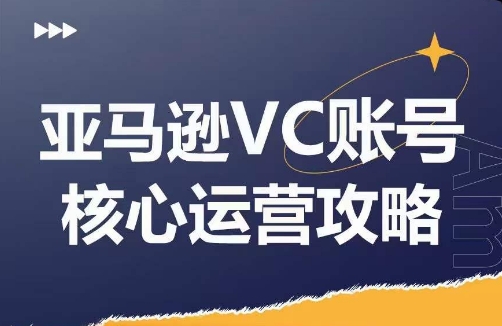 亚马逊VC账号核心玩法解析，实战经验拆解产品模块运营技巧，提升店铺GMV，有效提升运营利润-一新网创