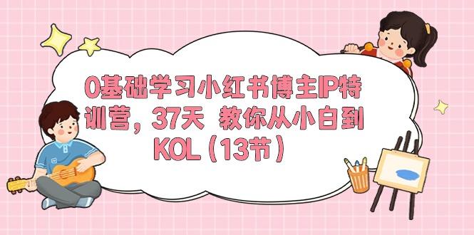 0基础学习小红书博主IP特训营，37天 教你从小白到KOL(13节-一新网创