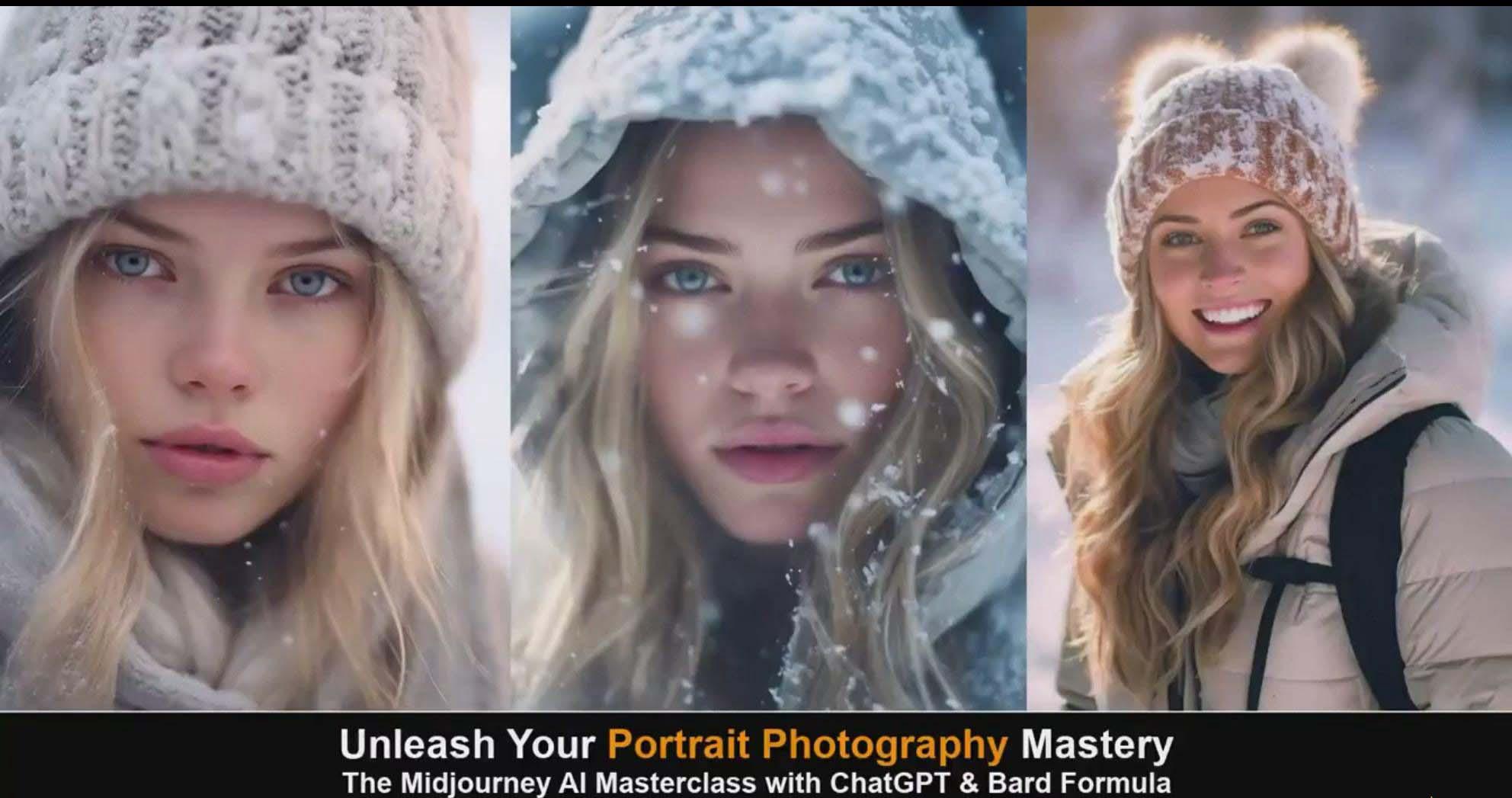 图片[5]-(9312期)Midjourney v5 ChatGPT 和 Bard AI人工智能人像摄影大师班-15节-中英字幕-一新网创